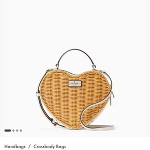 Kate Spade Wicker Heart Crossbody Bag